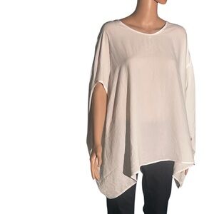 NWOT PAT RIZIA LUCA WHITE OVERSIZED TUNIC